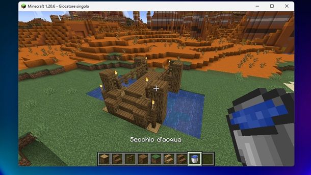 Secchio d'acqua Minecraft