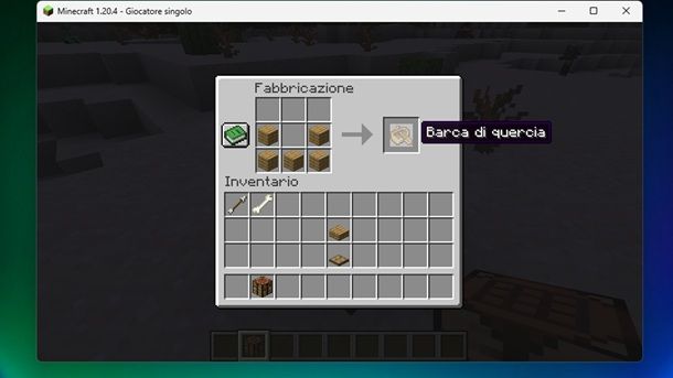 Barca di quercia Minecraft Java