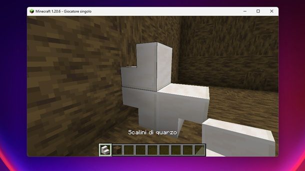 Scalini di quarzo superiori Minecraft