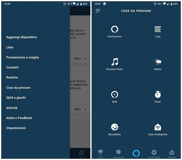 come collegare alexa al telefono