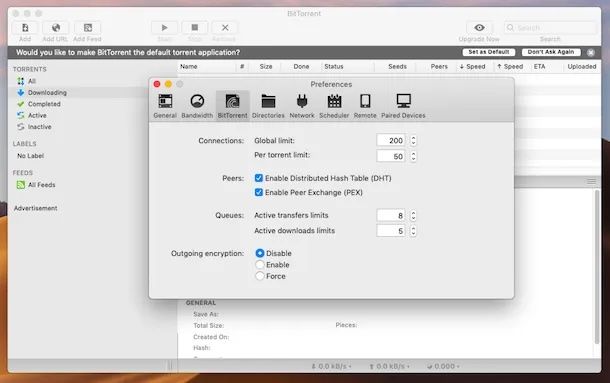 BitTorrent Classic Mac