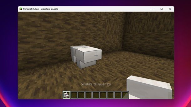 Scalini di quarzo Minecraft