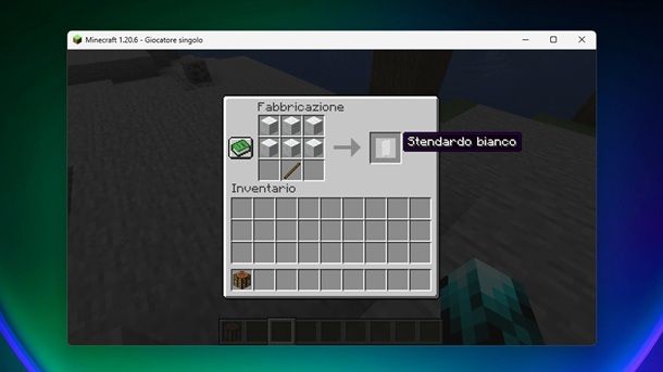 Stendardo bianco Minecraft