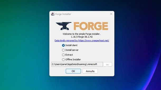 Installare Minecraft Forge Aranzulla