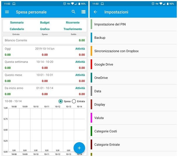 App per gestione spese Android