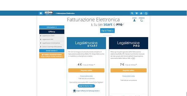 Fatturazione elettronica di InfoCert