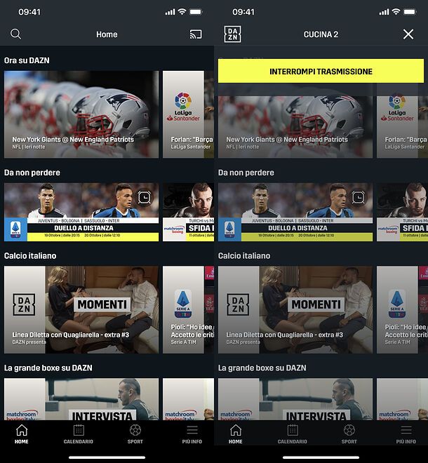 Come funziona Chromecast con DAZN