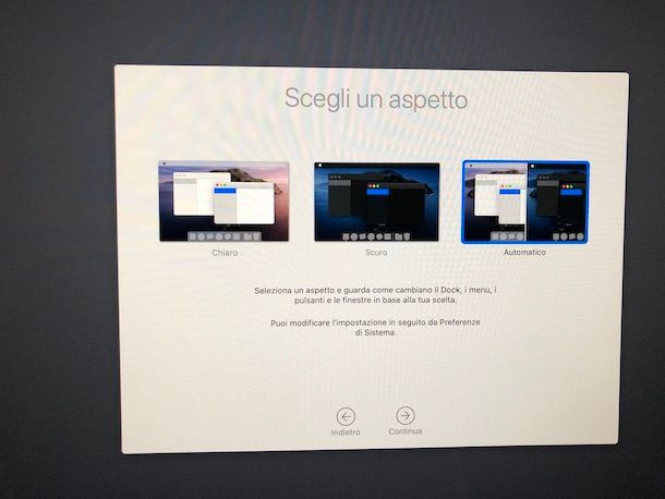 Installazione macOS Catalina