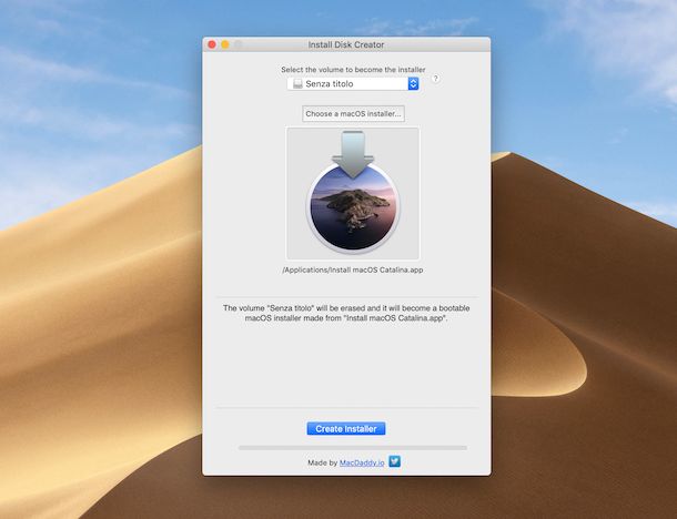 Install Disk Creator macOS Catalina