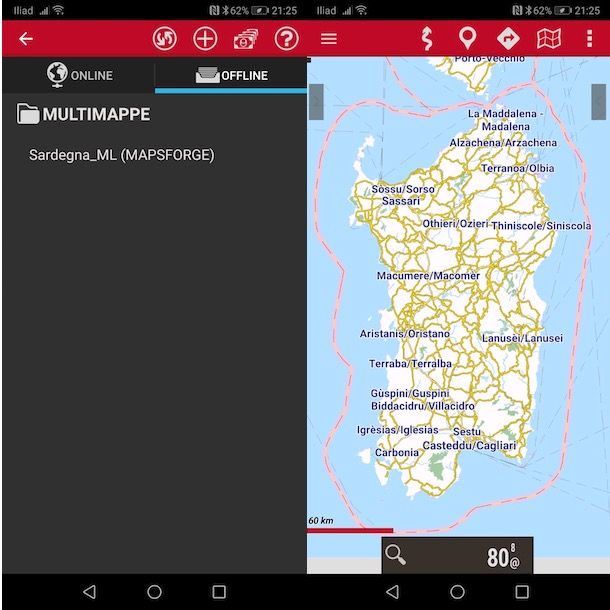 Come scaricare mappe per OruxMaps gratis