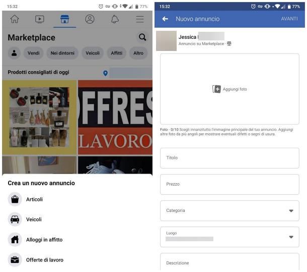 App per vendere vestiti usati