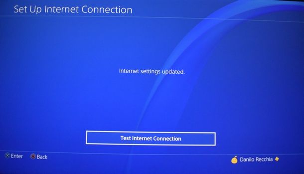 Iniziare la procedura per migliorare la connessione su PS4