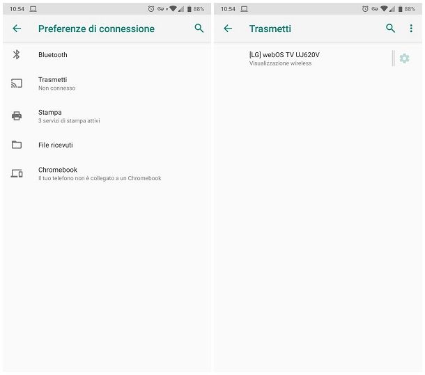 Come collegare il telefono alla TV senza fili