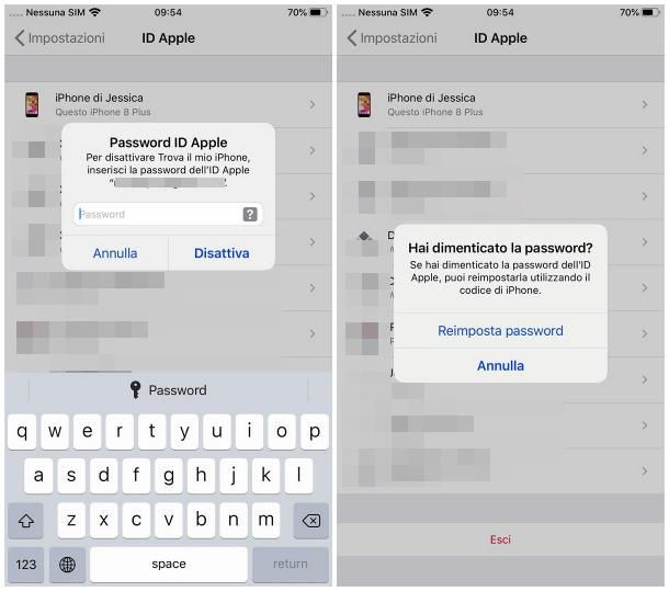 Come eliminare ID Apple da iPhone senza password