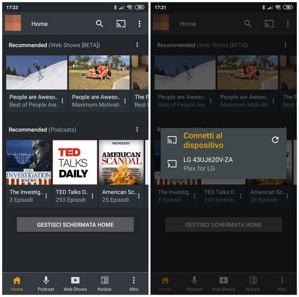 Come collegare il telefono alla TV senza fili