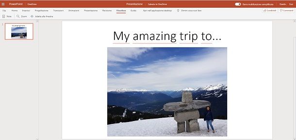 Usare PowerPoint online