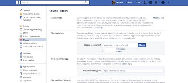 Vedere profili bloccati su Facebook da computer