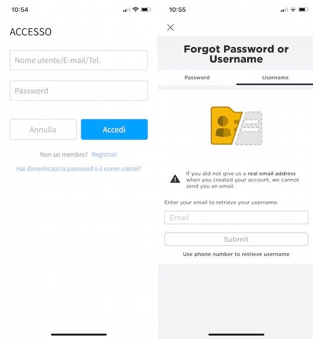 Come recuperare nome utente su Roblox