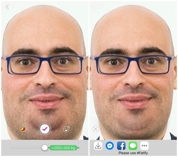 App per ingrassare foto iPhone