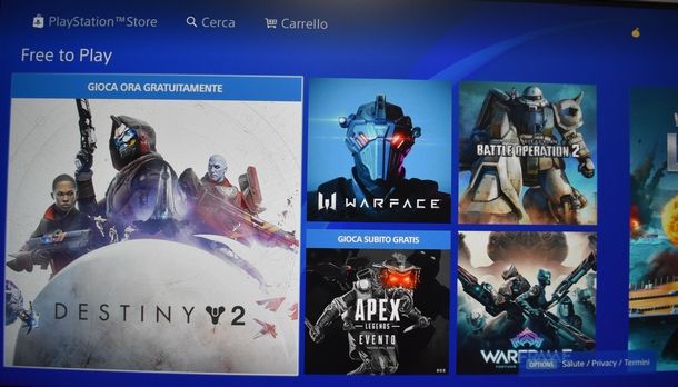 Scaricare i free-to-play per PS4