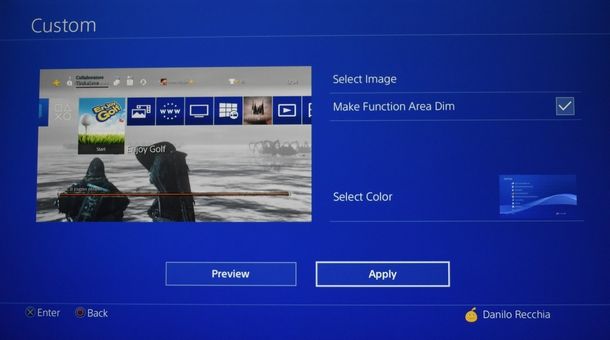 Come modificare lo sfondo personalizzato di PS4