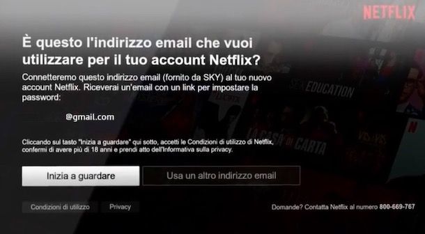 Account Netflix Sky