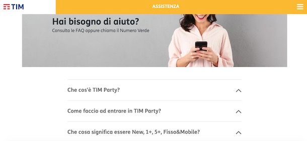 Assistenza TIM Party