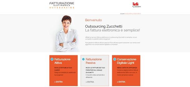 Servizio outsourcing Zucchetti per la fattura elettronica