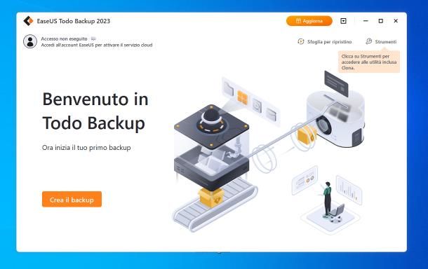 Come fare backup completo PC Windows 10