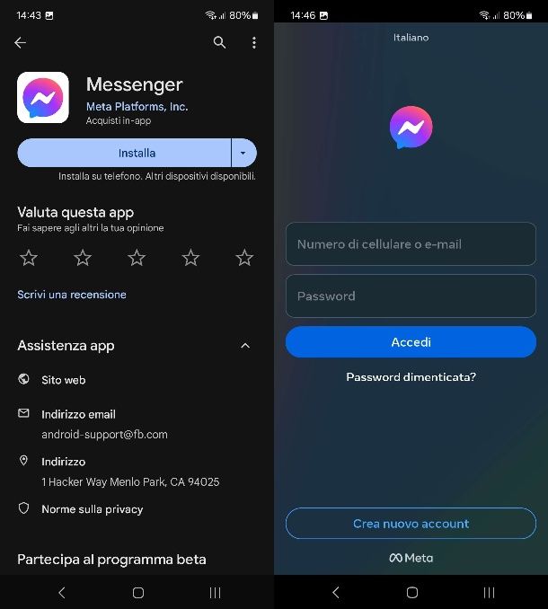 Come attivare Messenger sul cellulare