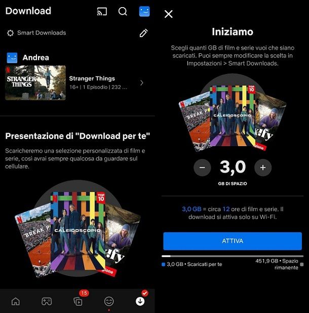 Download automatici Netflix