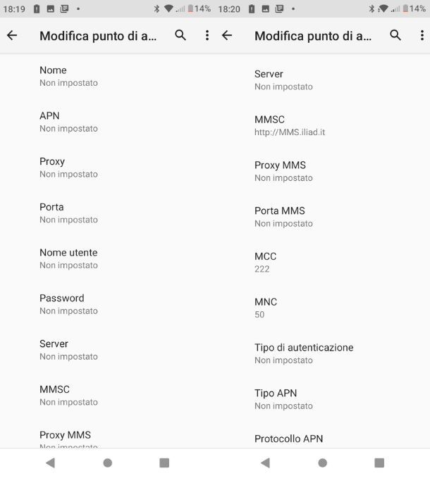 Procedura manuale Android