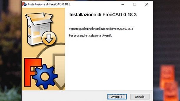 Installazione FreeCAD Windows