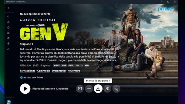 Amazon Prime Video Windows