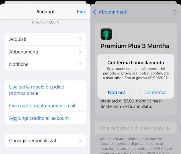 Come eliminare un'app a pagamento su iPhone