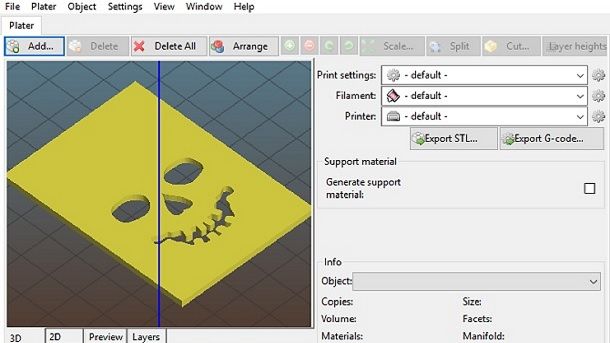 Slic3r Programmi per stampanti 3D