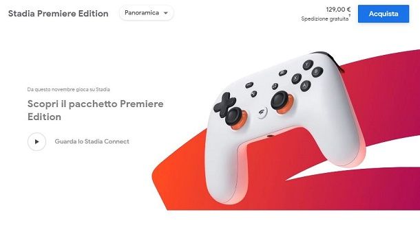 Acquistare Stadia Premiere Edition