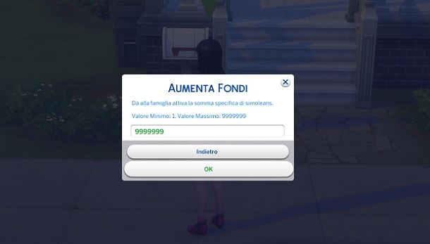 Aumenta fondi The Sims 4