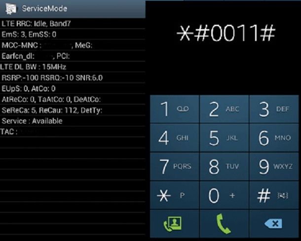 Come trovare le frequenze sul mio cellulare tramite ServiceMode