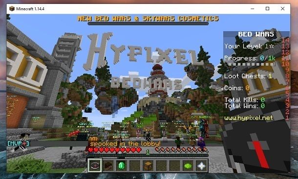 HyPixel BedWars Minecraft