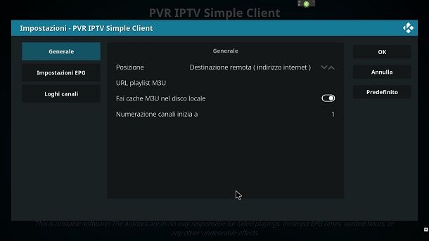 Kodi per IPTV