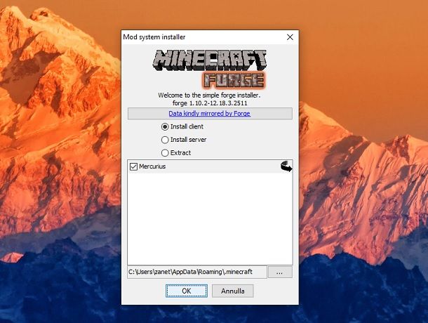 Minecraft Forge Installer