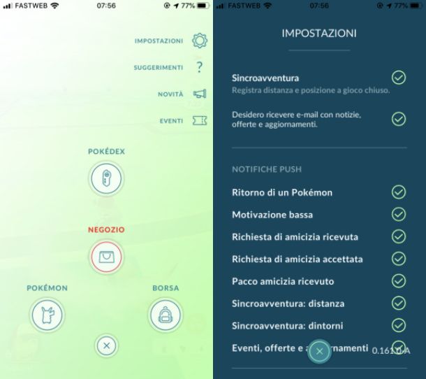Pokemon go sincroavventura