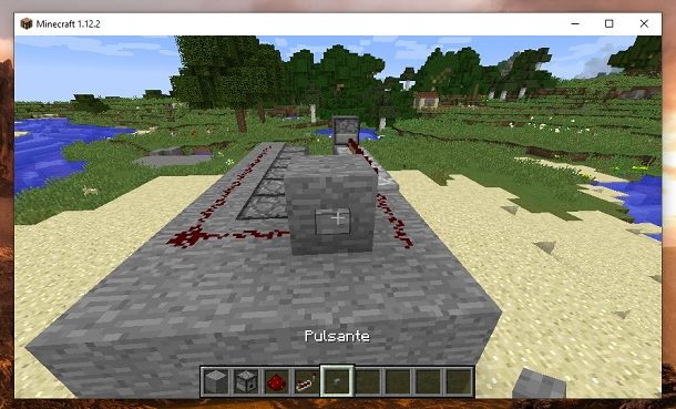 Pulsante Minecraft