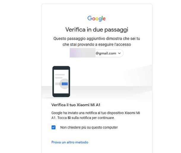 Come memorizzare password su Gmail