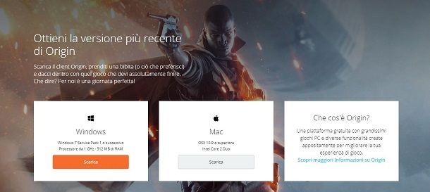 Scaricare Origin