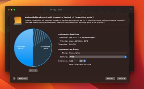 Come partizionare hard disk: Mac