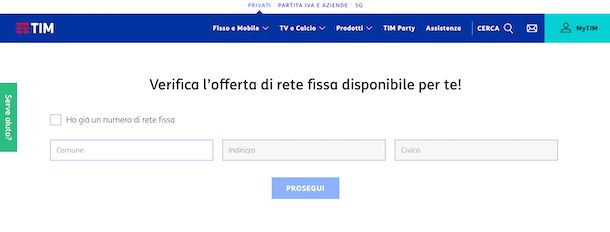 Verifica copertura TIM