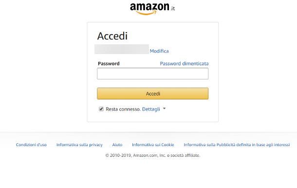 Come memorizzare password su un sito