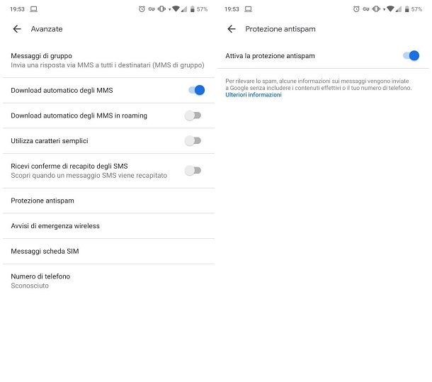 Come bloccare SMS senza numero su Android